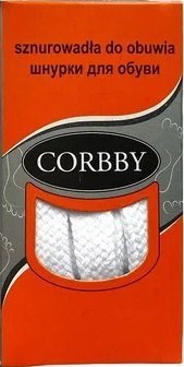 шнурки corbby плоские 100cm white CORBBY