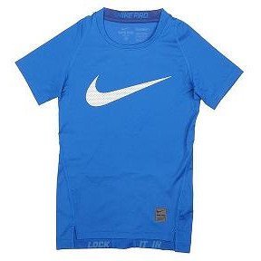 футболка nike ss cool compression royal/white д. Nike