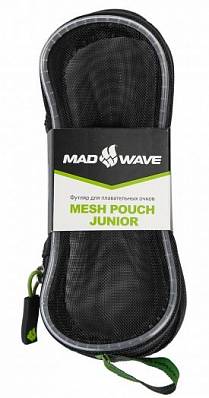 футляр для очков mad wave mesh pouch junior green