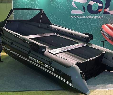 лодка надувная solar 470 caravan jet expedition