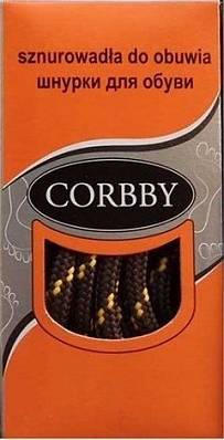 шнурки corbby треккинговые 150cm brown/yellow CORBBY