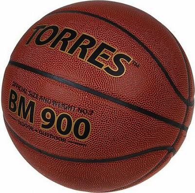мяч баскетбольный torres bm900 №5 темнооранж-черн для для баскетбола