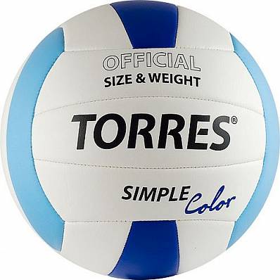 мяч волейбольный torres simple color №5