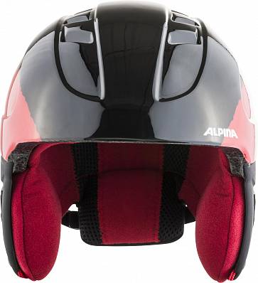 шлем горнолыжный alpina carat bk/red 