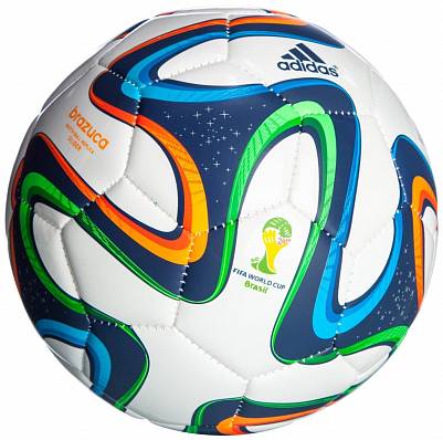 мяч футбольный adidas brazuca glider wtblugrered для футбола товары