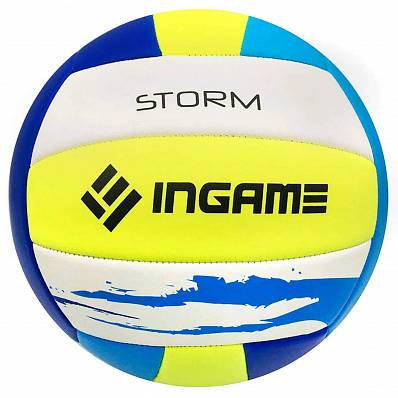 мяч волейбольный ingame storm б-желто-синий