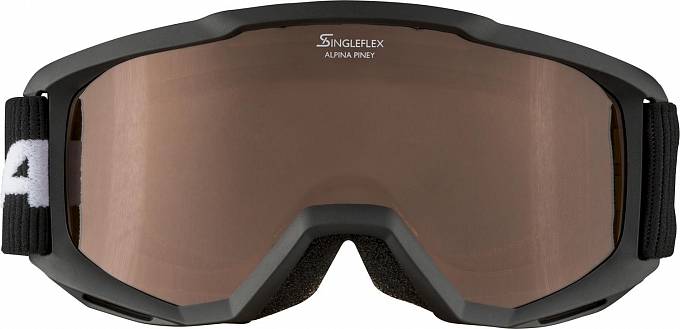очки горнолыжные alpina piney black 