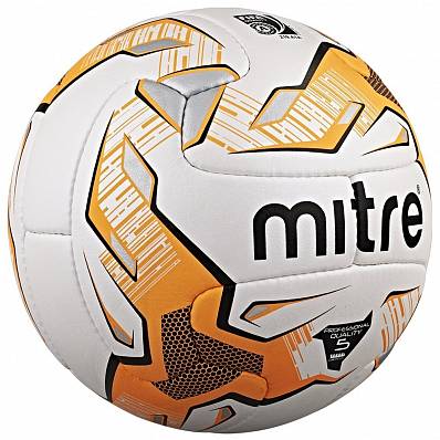 мяч футбольный mitre delta v12s fifa approved для футбола товары