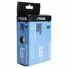 Шарики н/теннис STIGA Seasons Outdoor 40+ABS 6шт