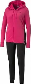 Костюм PUMA Classic Hooded Sweat pink/black ж.