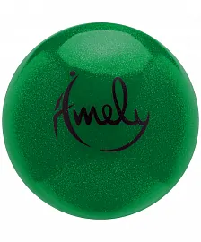 Мяч для худ. гимнастики d=19см Amely AGB-303 блест