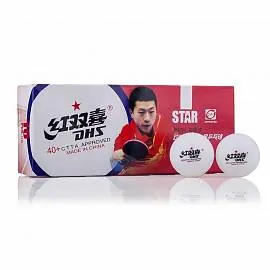 Шарик н/теннис DHS 1* CTTA Appr. 10 шт белый