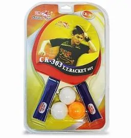 Набор для н/теннис Double Fish 303 2 ракетки 3 мяч