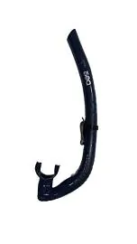 Трубка ISEA ELITE синий/силикон, с клапаном