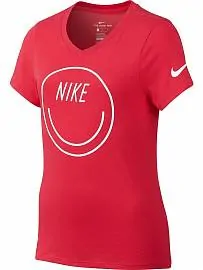 Футболка NIKE fw G Dry Df V Smiley Red/White д.