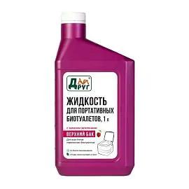 Жидкость для биотуалета ДРУГ 1л(роз)