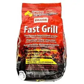 Уголь+растопка FAST GRILL 1.2кг