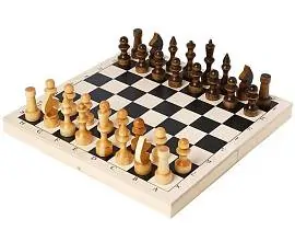 Шахматы обиходные в доске Ш-1 290*145*40