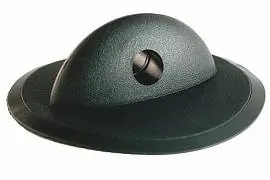 Крепление леера круглое  черн.