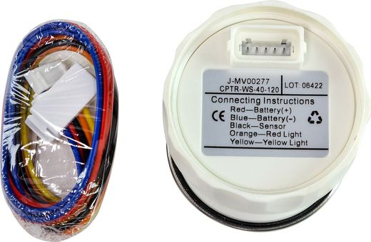 указатель температуры двигателя. 40-120гр. d52 бел