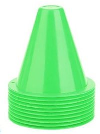 Конус-фишка для слалома h-8см зеленый