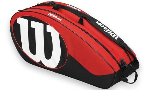 Wilson сумка теннисная wilson match ll 6pk bag bkrd