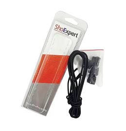 Шнурки SHOEXPERT эластичные (3мм) 120см.black