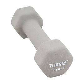 Гантель TORRES метал/неопрен 1.5 кг