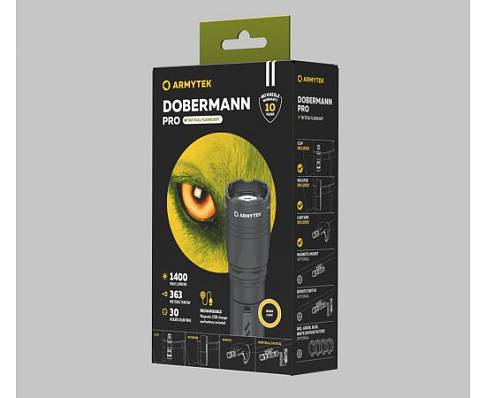 фонарь armytek dobermann pro magnet usb белый фонарь armytek dobermann pro magnet usb белый