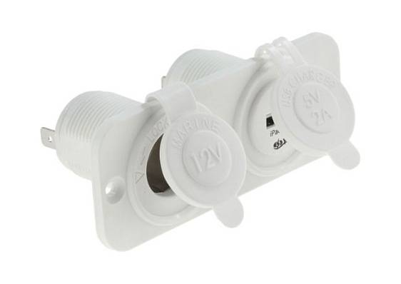 панель с usb-разъемом 5в 2.1а и прикур. врез,бел панель с usb-разъемом 5в 2.1а и прикур. врез,бел