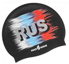 Шапочка д/плав. MAD WAVE Rus Black