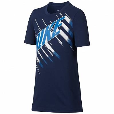 футболка nike fw b dry speed block binary blue д. Nike