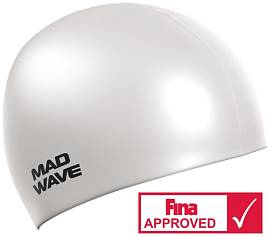 Шапочка д/плав. MAD WAVE Intensive Silicone white