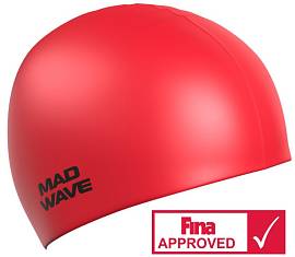 Шапочка д/плав. MAD WAVE Intensive Silicone red