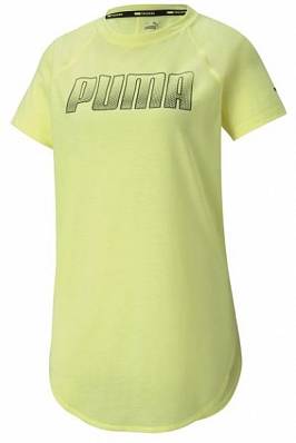 футболка puma train digital logo yellow ж. Puma