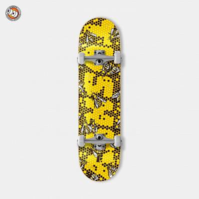 скейтборд footwork tushev yellow black 8x31.5