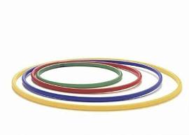 Обруч гимнастический алюм. 70см цветной