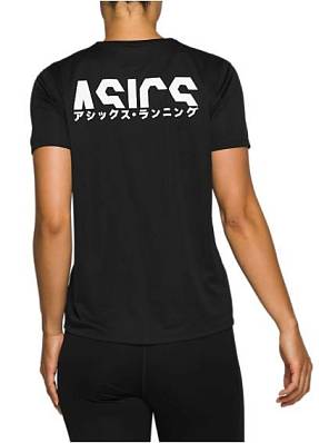 футболка asics katakana ss black ж. Asics