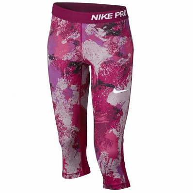 тайтсы nike ss aop3 pink/sport fuchsia/white д. Nike