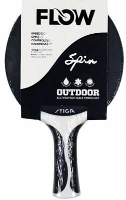 ракетка н/теннис stiga outdoor flow spin для настольного тенниса
