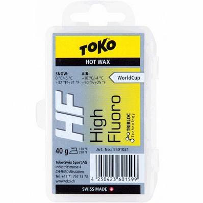 парафин toko hf hot wax желтый (0 -6) 40г