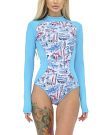 Купальник AXEFEEL Regatta LS aqua surf ж.