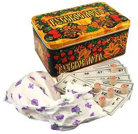 Лото в жестяном футляре С-200