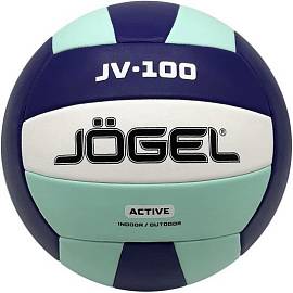 Мяч волейбольный Jogel JV-100, синий/мятный
