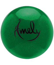 Мяч для худ. гимнастики d=19см Amely AGB-303 блест