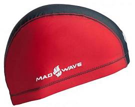 Шапочка д/плав. MAD WAVE Lycra Duotone Red