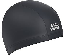 Шапочка д/плав. MAD WAVE Adult Lycra black 