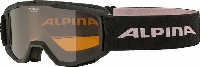 очки горнолыжные alpina piney black/rose 