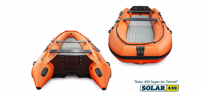 лодка надувная моторная solar-430 super jet тон