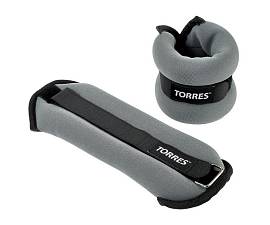Утяжелители TORRES 2x0.5 кг неопрен металл песок